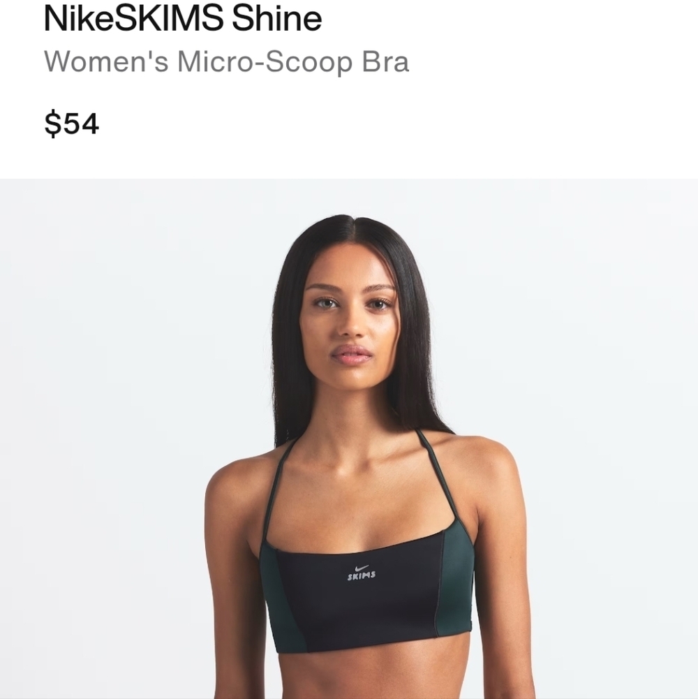 NikeSKIMS Shine Micro-Scoop Bra